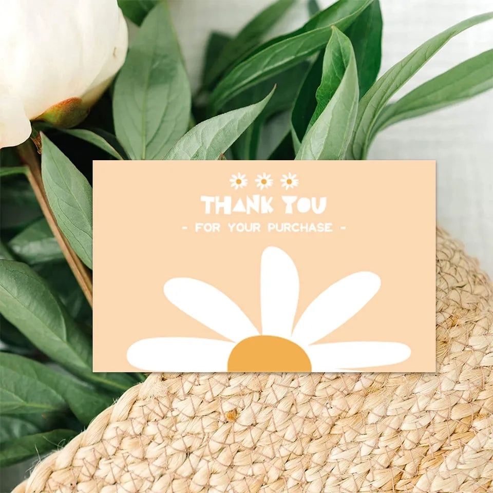 Daisy thank you card