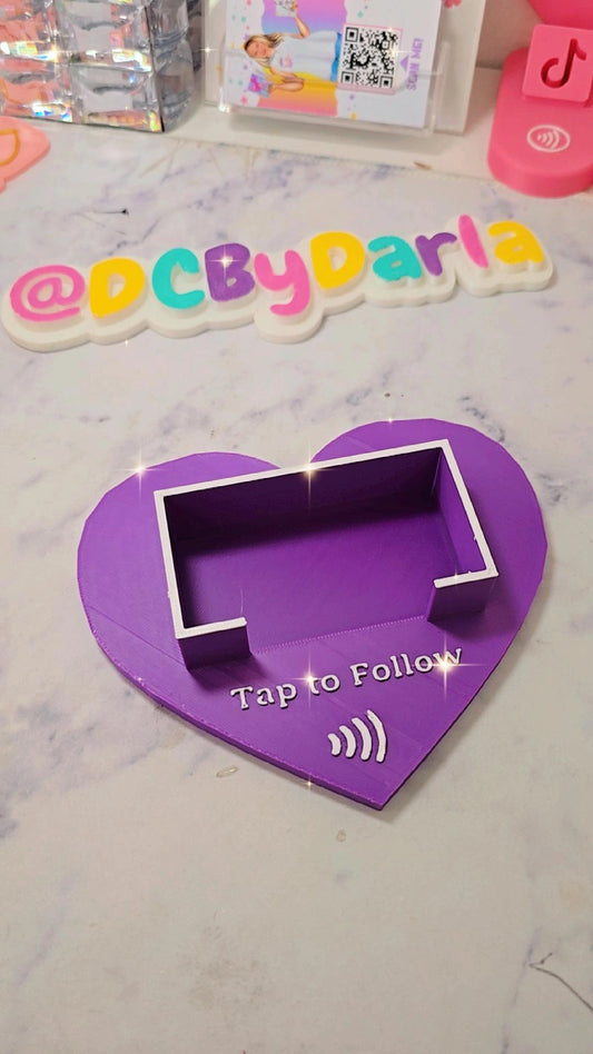 NFC Heart Business Card Display