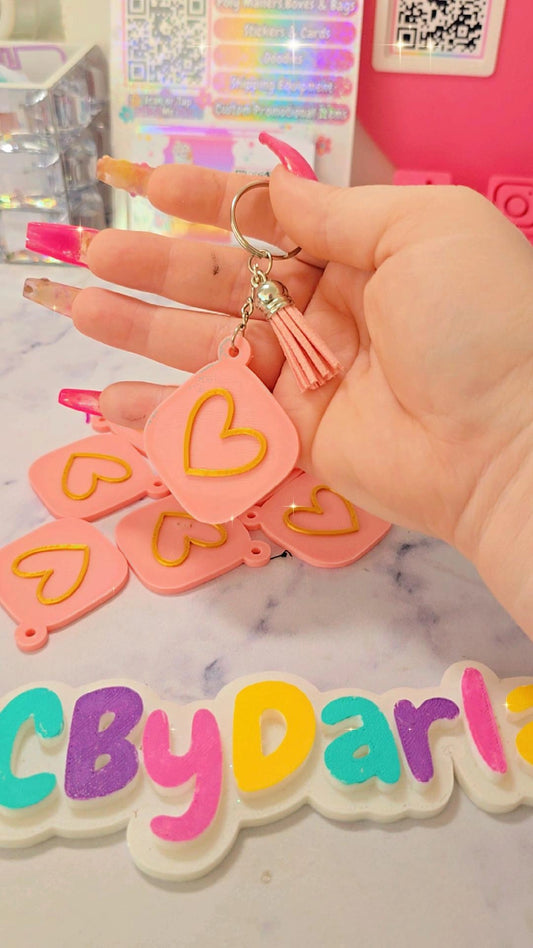 NFC Heart keychain (1pcs)