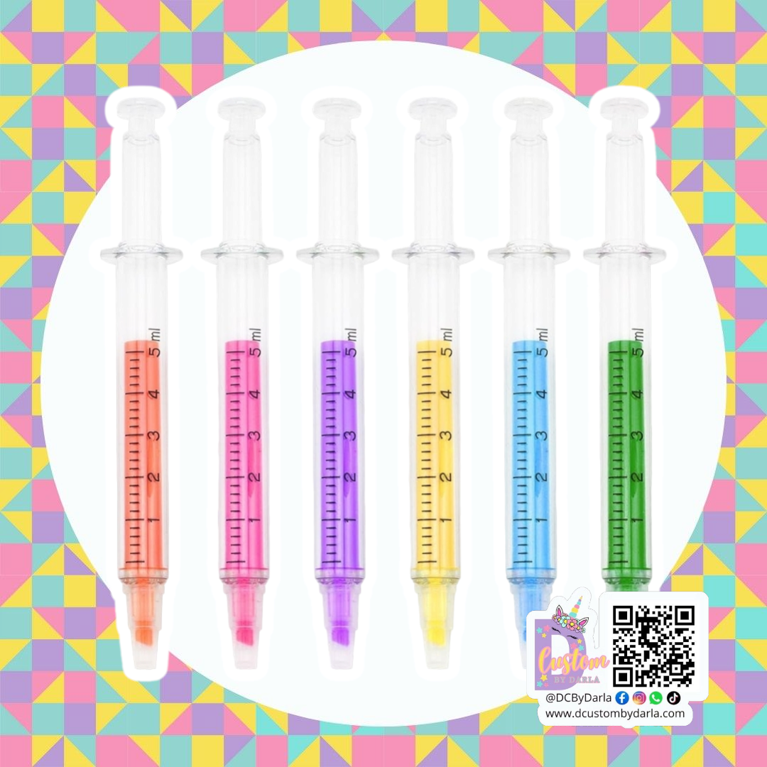 Resaltador de texto en forma de (1pc) (colores al azar)