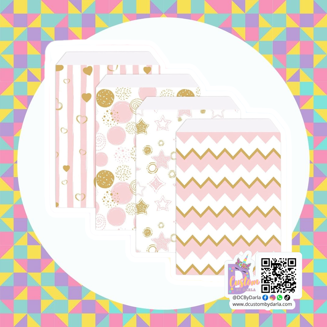 B@rbie pink and gold mix 5x7in