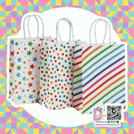 Rainbowlistic shopping bag 3x8x6in