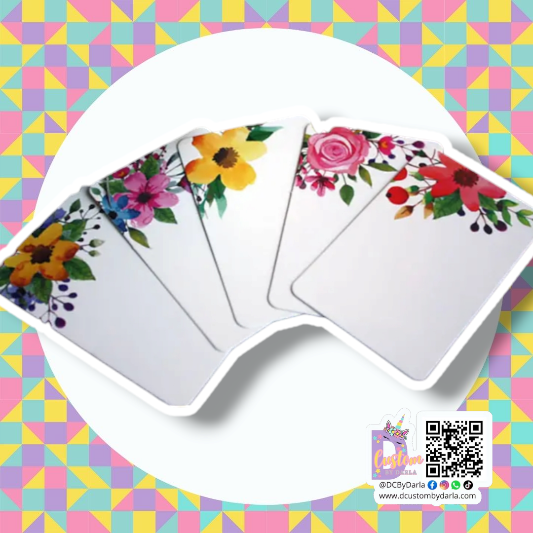 Floral mix blank cards
