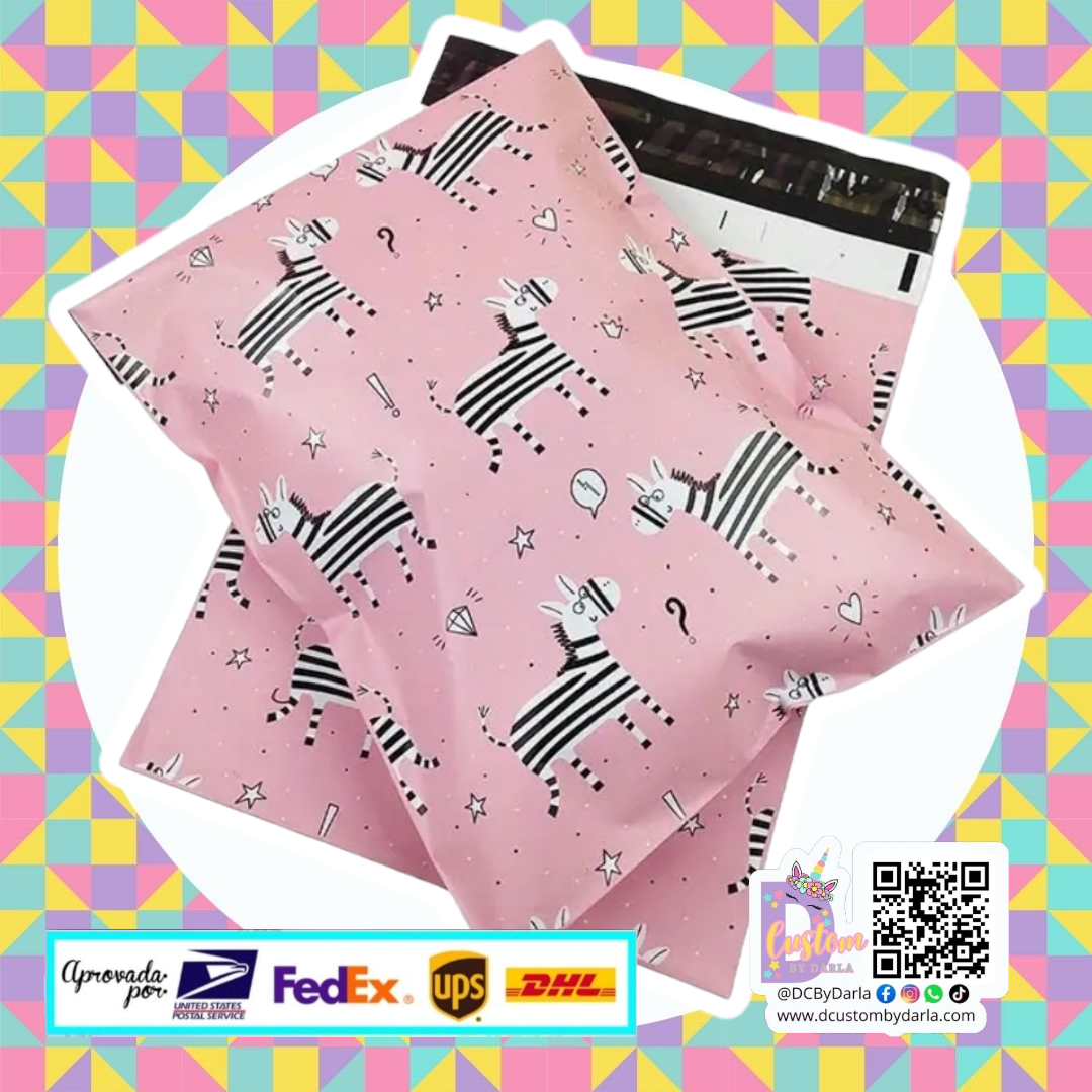 Pink zebra 10x13in
