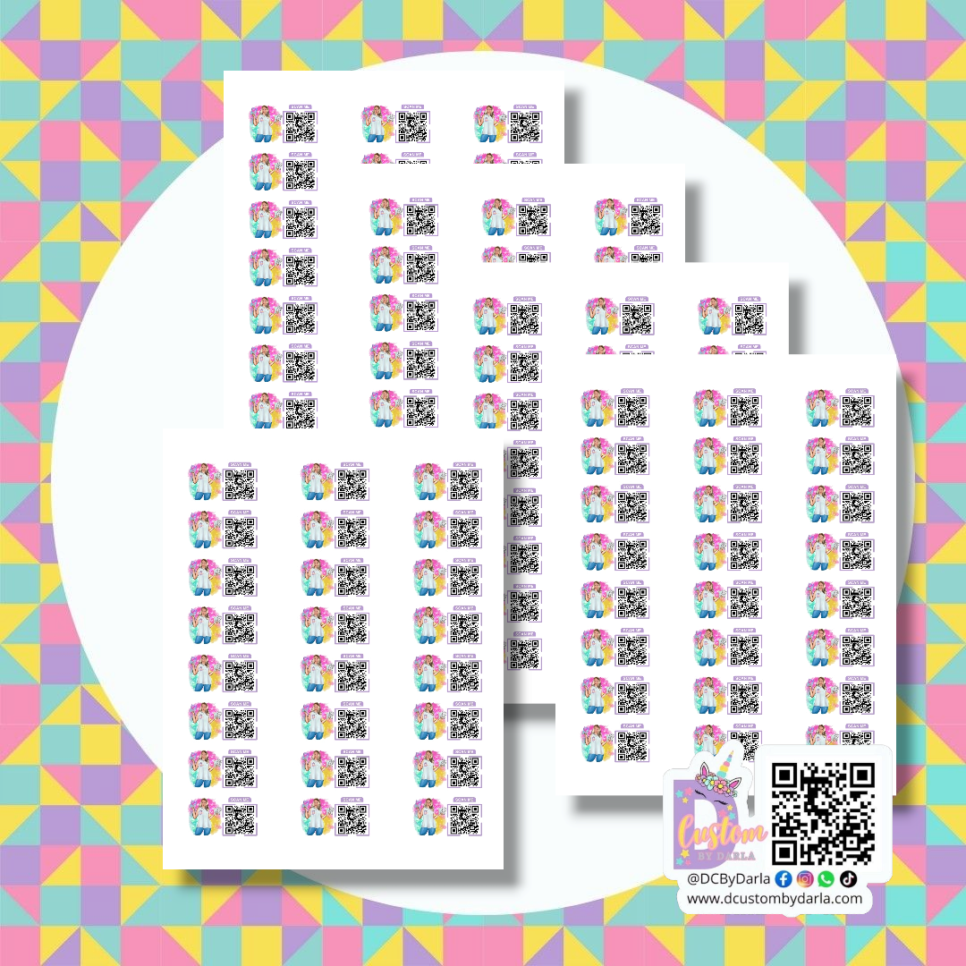 Custom Logo Stickers + QR Code