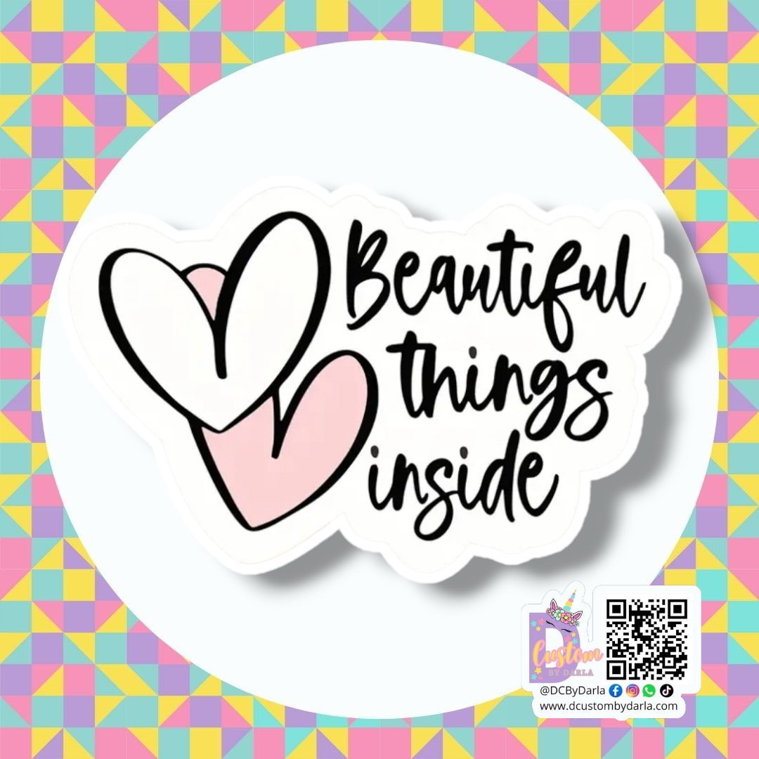Cositas lindas dentro 1.5in sticker (12pcs)