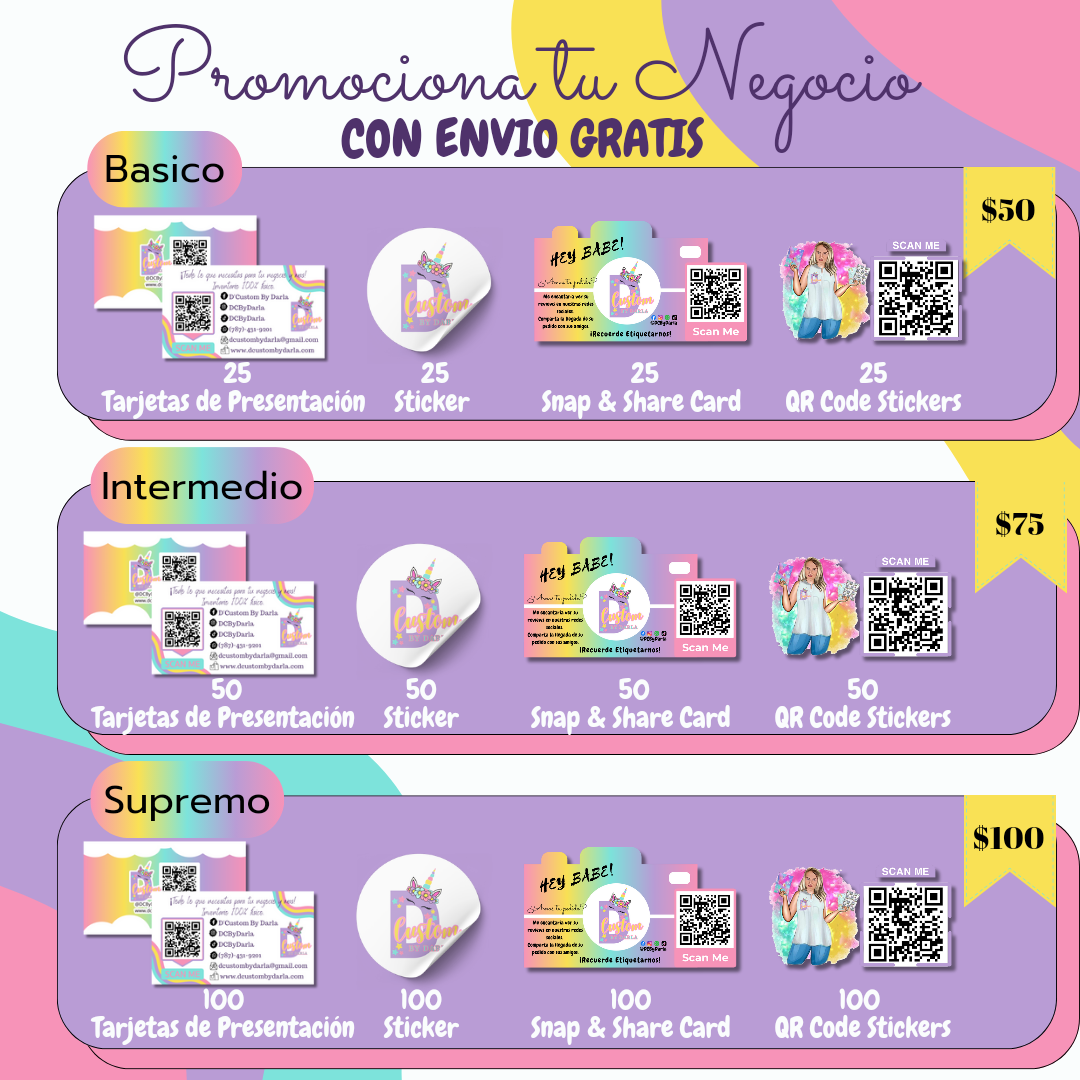 Promociona tu negocio kit