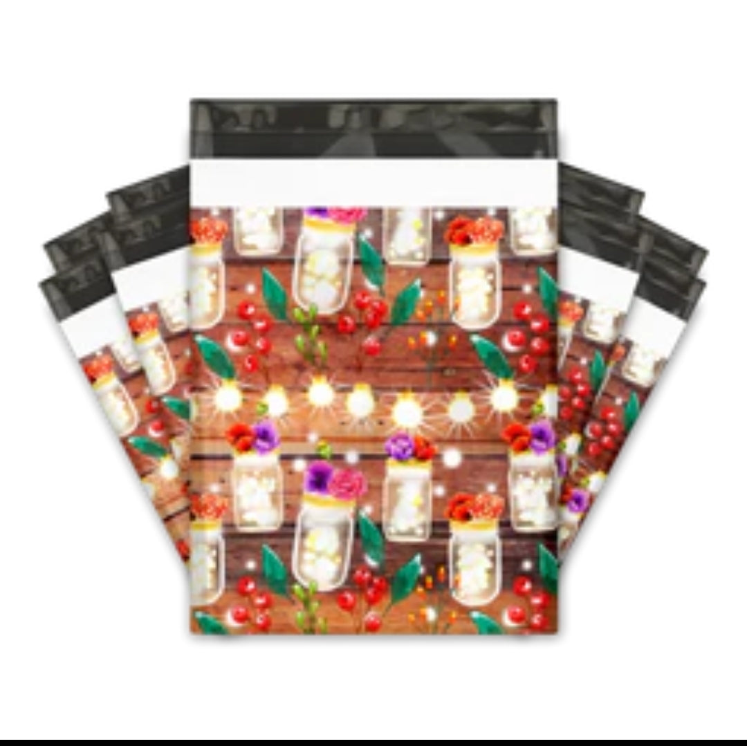 Flower Mason Jars 10x13in