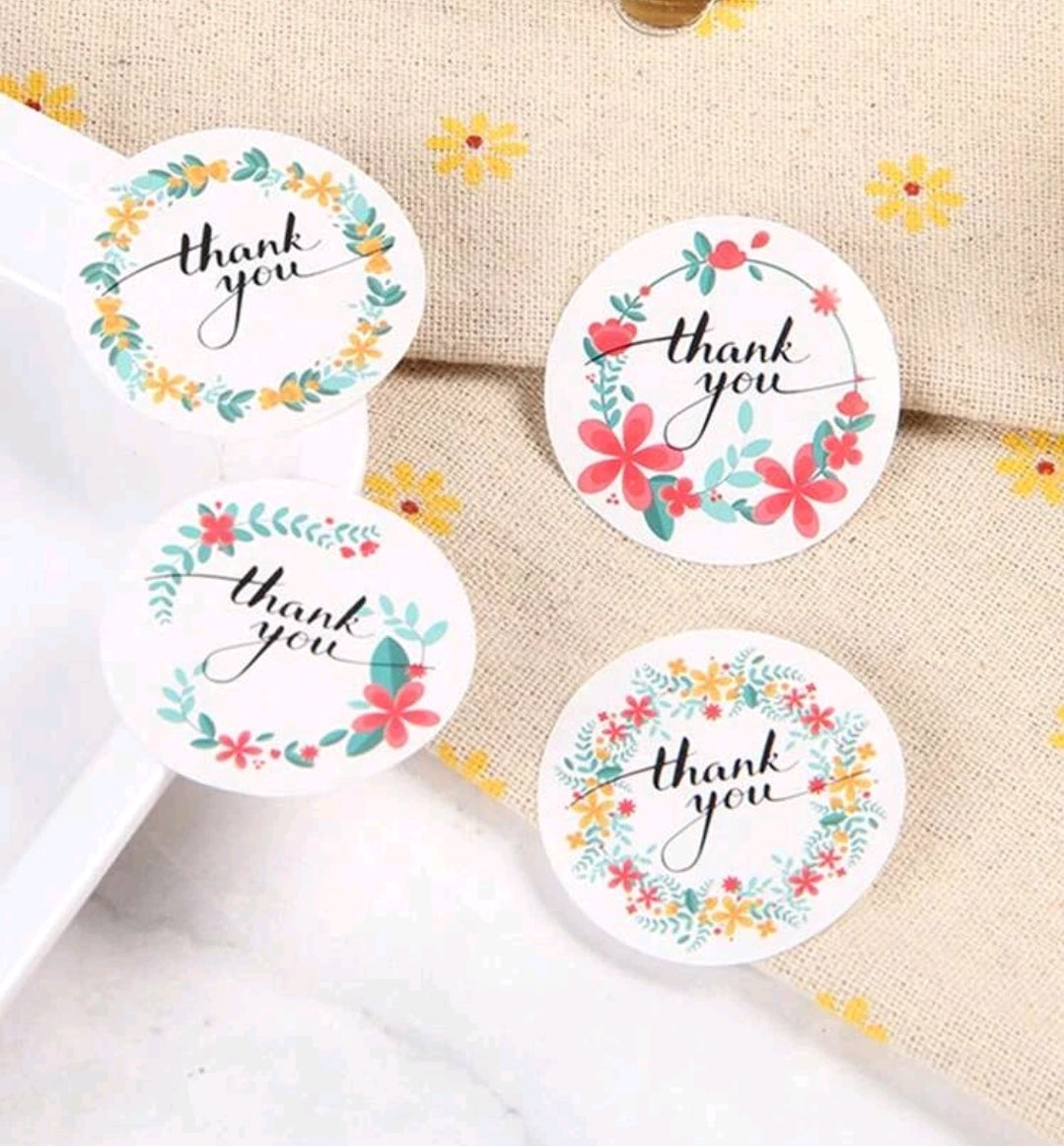 2 Flower mix 1.5in sticker (12pcs)