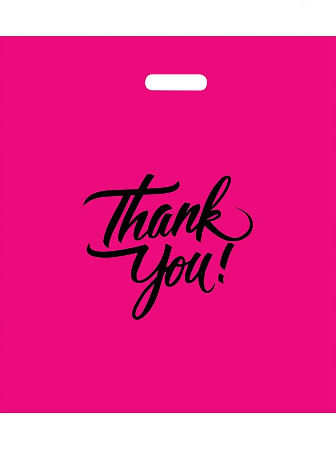 Hot pink merchandise bag 16x18in