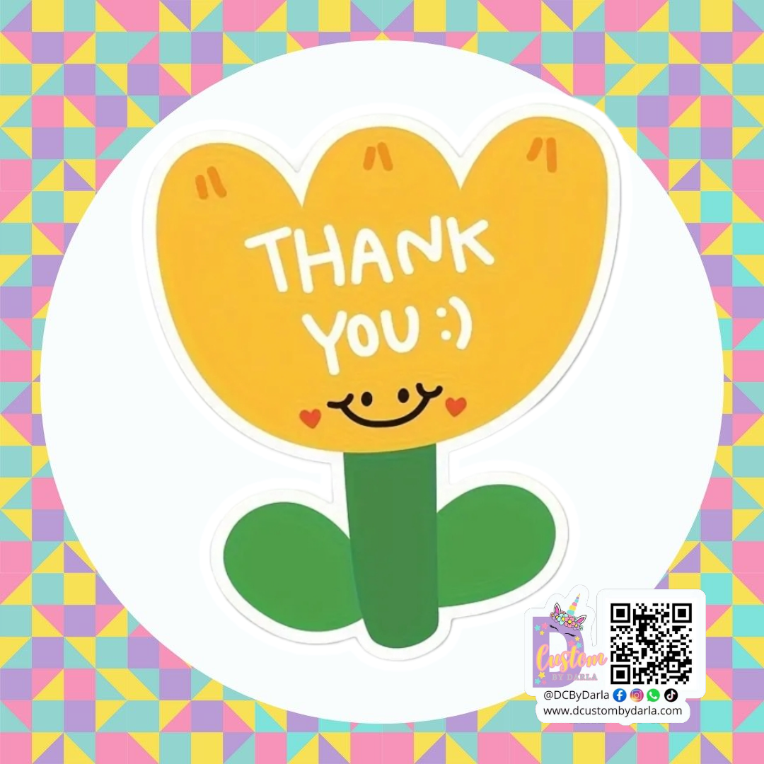 Beautiful flowers thank you card