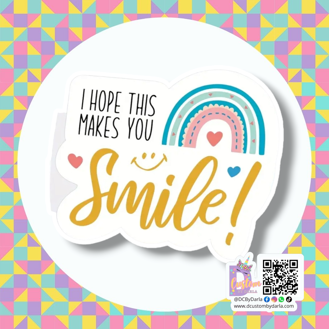 Smile 1.5in sticker (12pcs)
