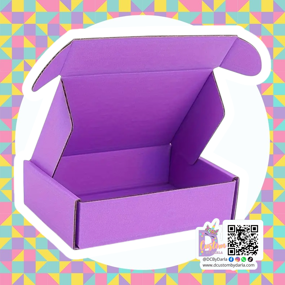 Caja Violeta 10x6x2in
