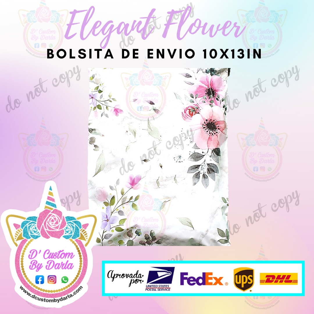 Elegant flower 10x13in