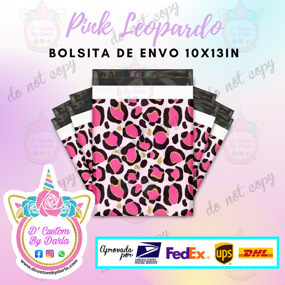 Pink leopardo 10x13in
