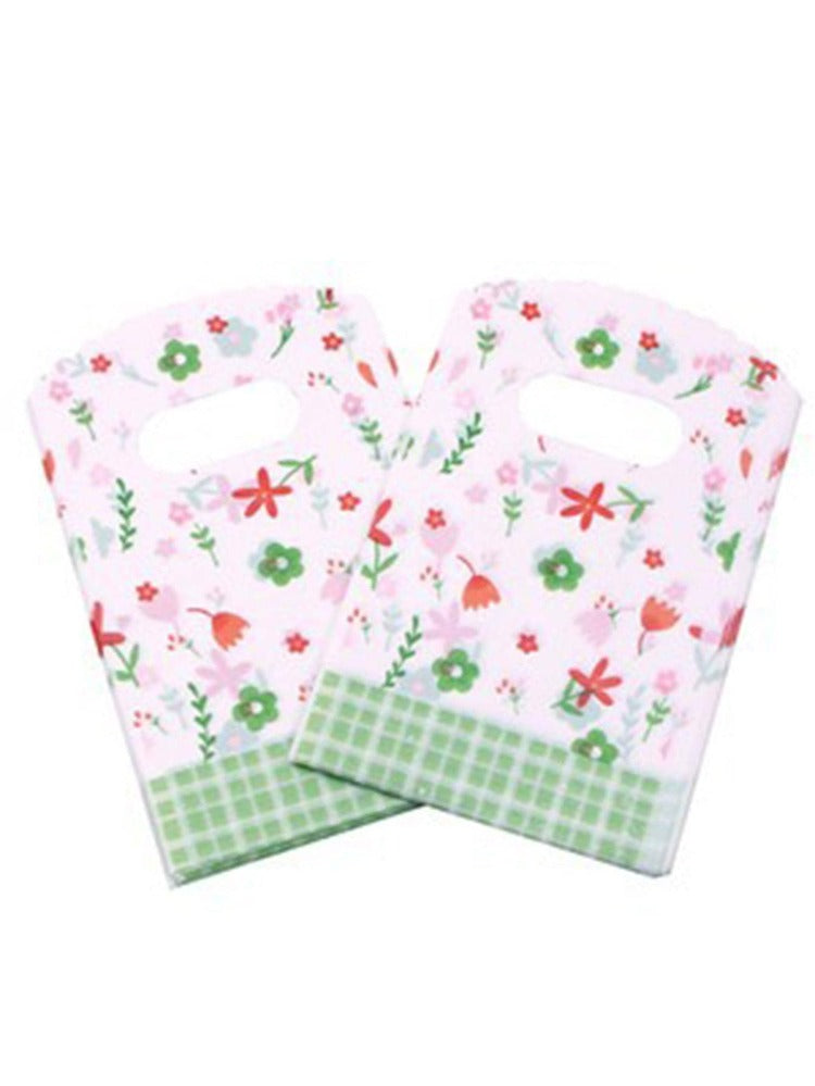 3x5in green nini flowers bags