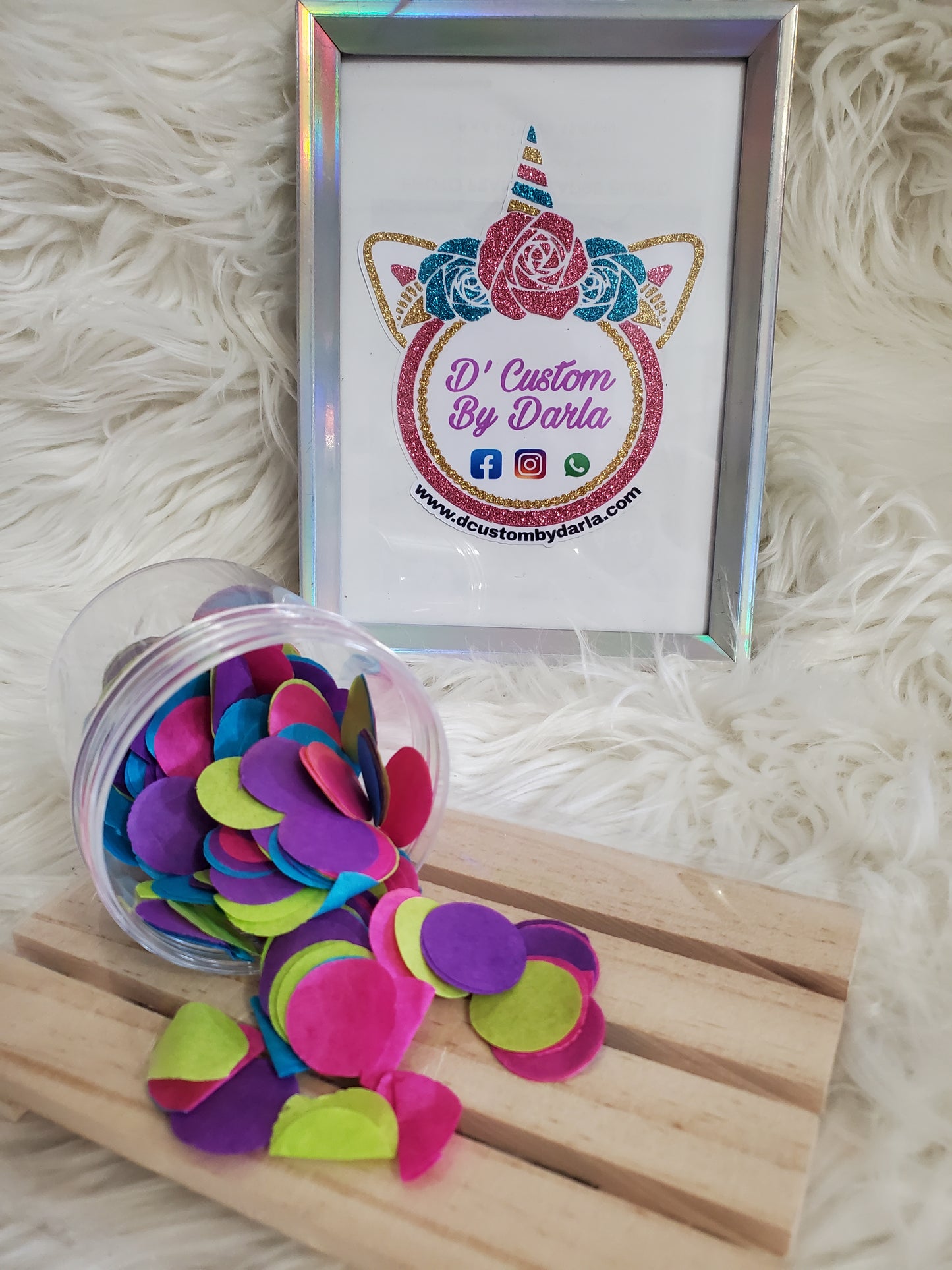 Confetti grande colores brillantes 1oz