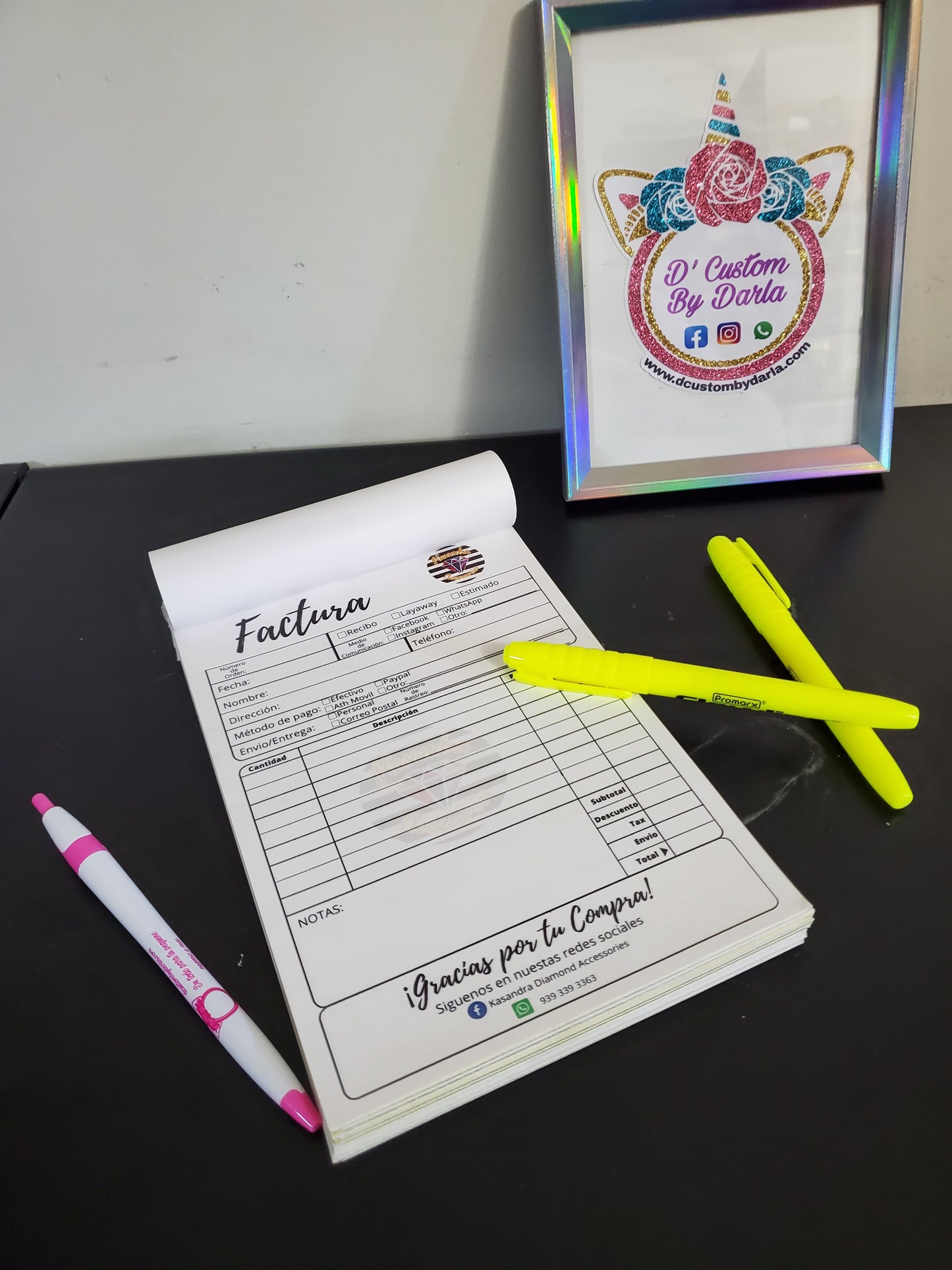 Custom Libreta de recibos o factura