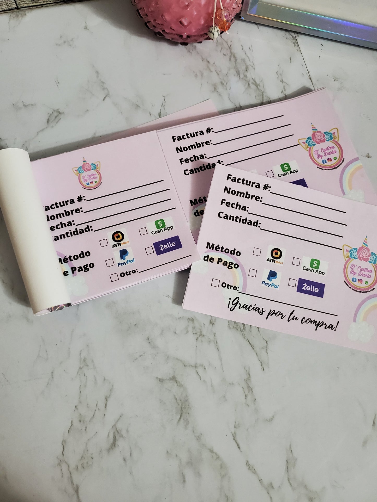 Libreta con copia para desprender personalizada