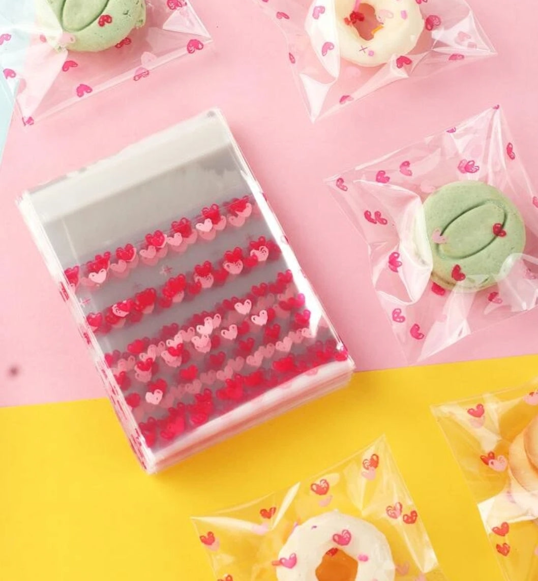 Cellophane corazones 3x3n