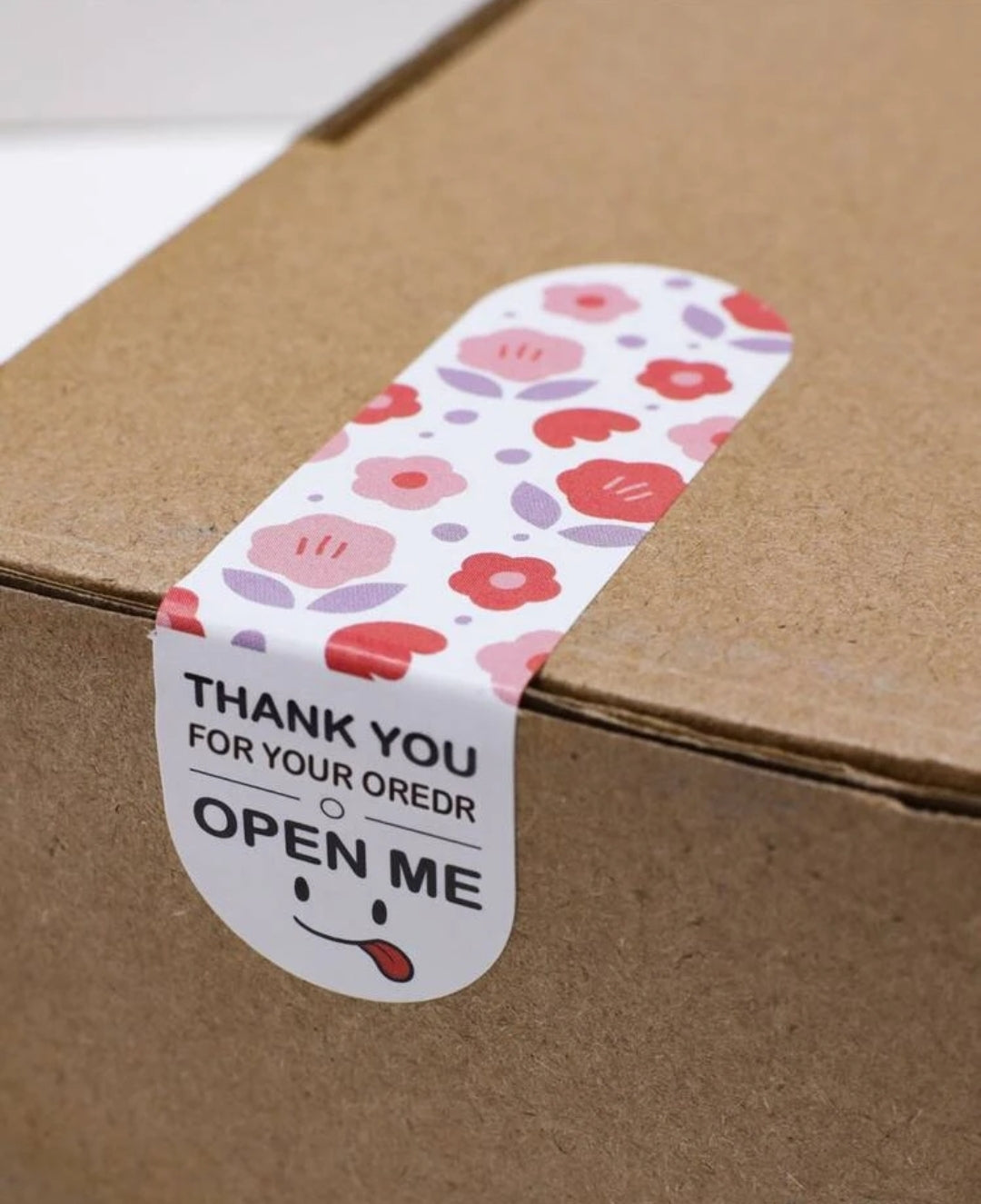 Open me seal flower 2x1in