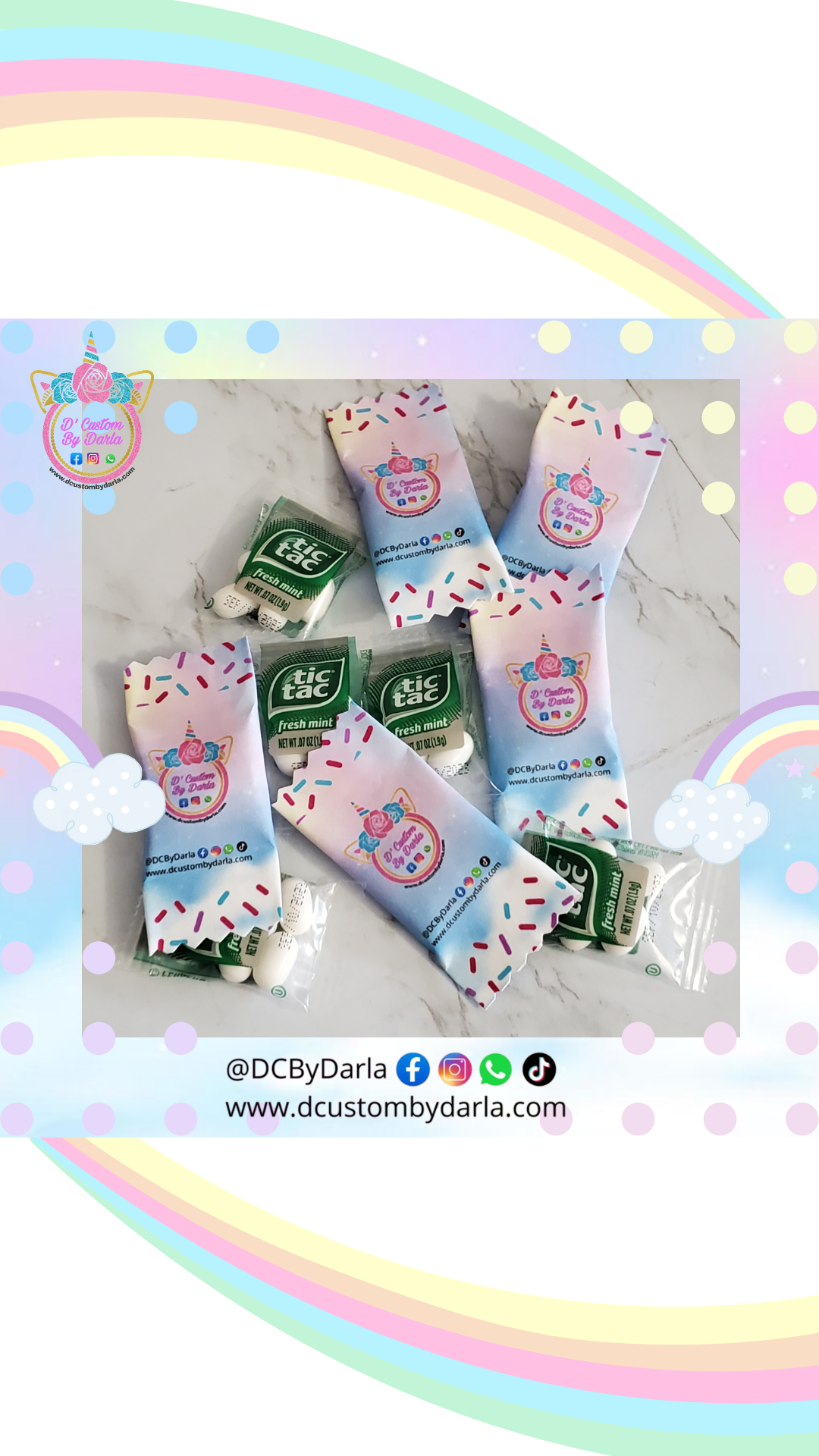 Detallitos con envoltura personalizada