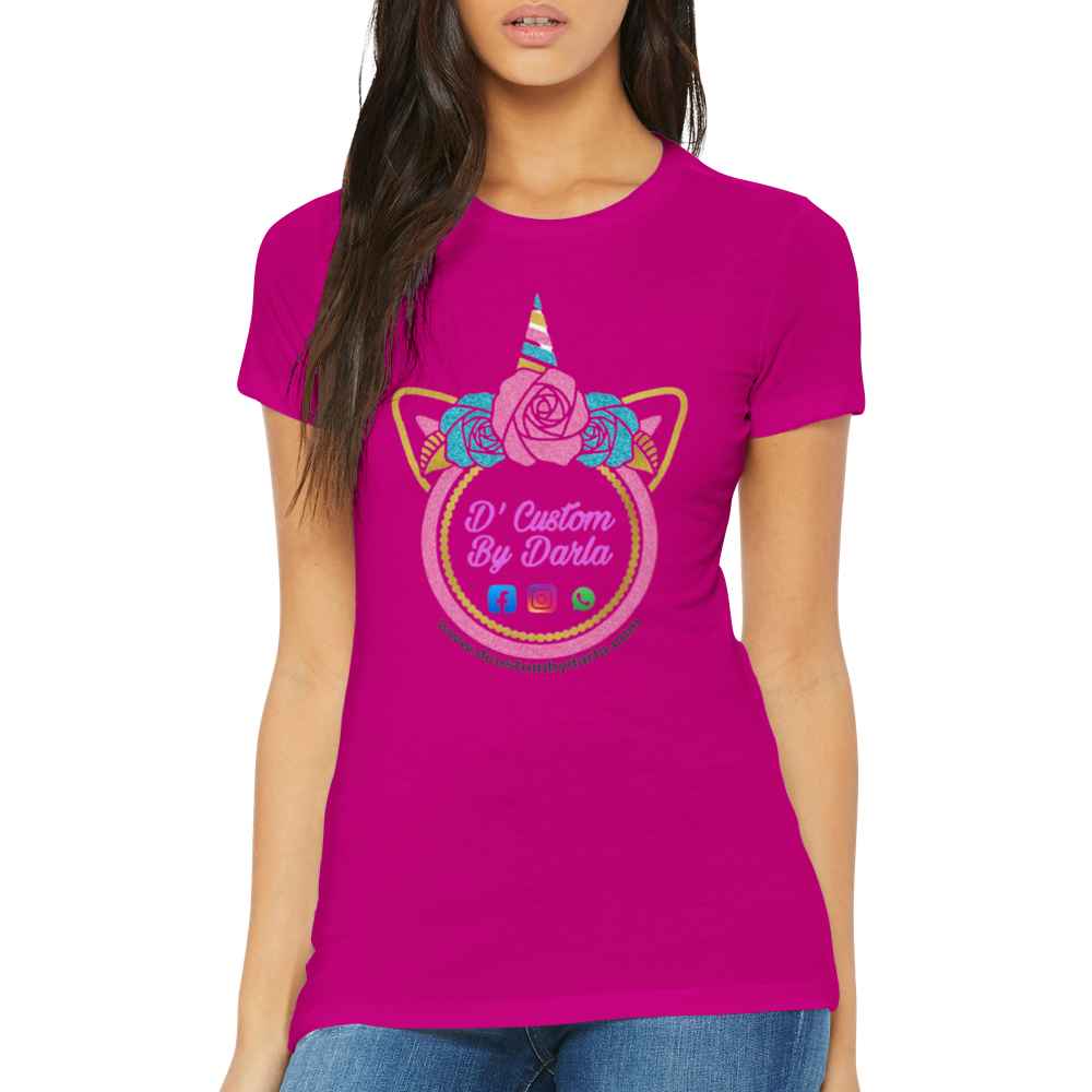 Custom Premium Womens Crewneck T-shirt