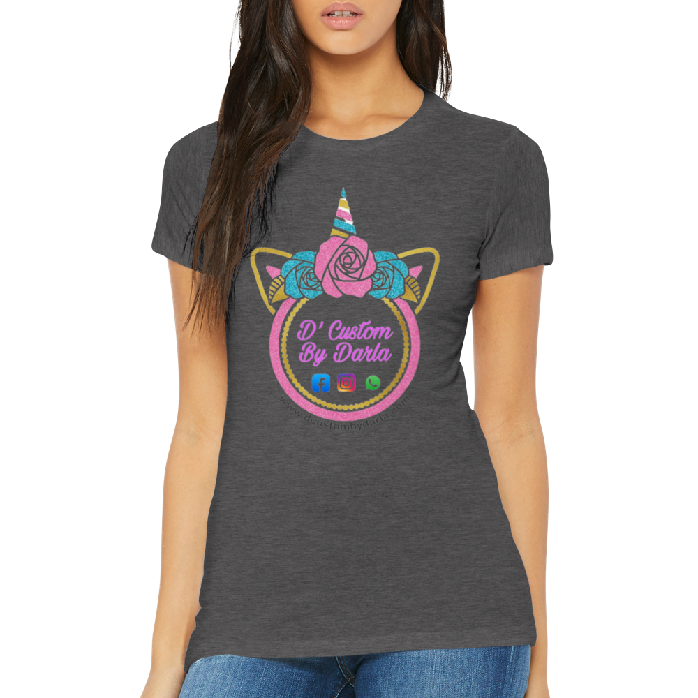 Custom Premium Womens Crewneck T-shirt
