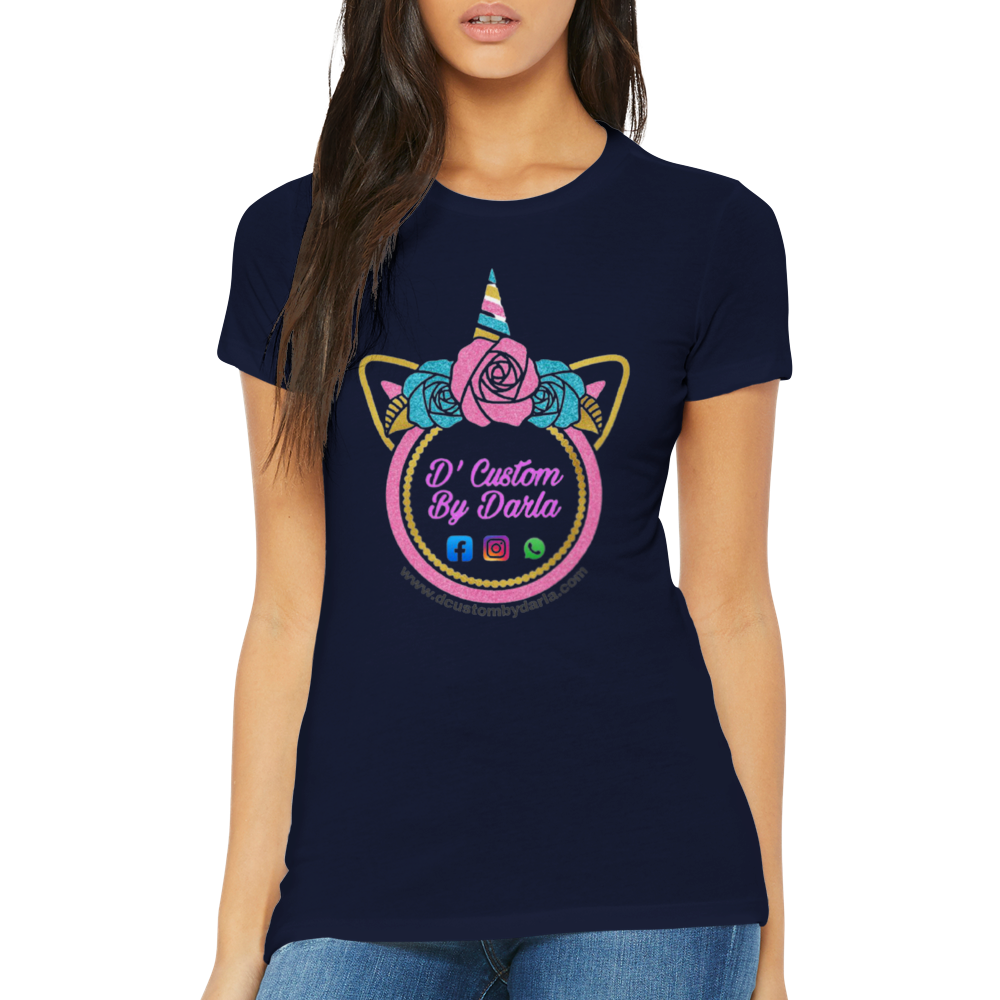 Custom Premium Womens Crewneck T-shirt