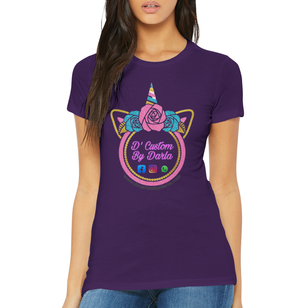 Custom Premium Womens Crewneck T-shirt