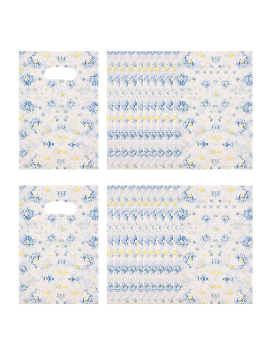 Blue Rose Flowers 9x12in aprox merch bags