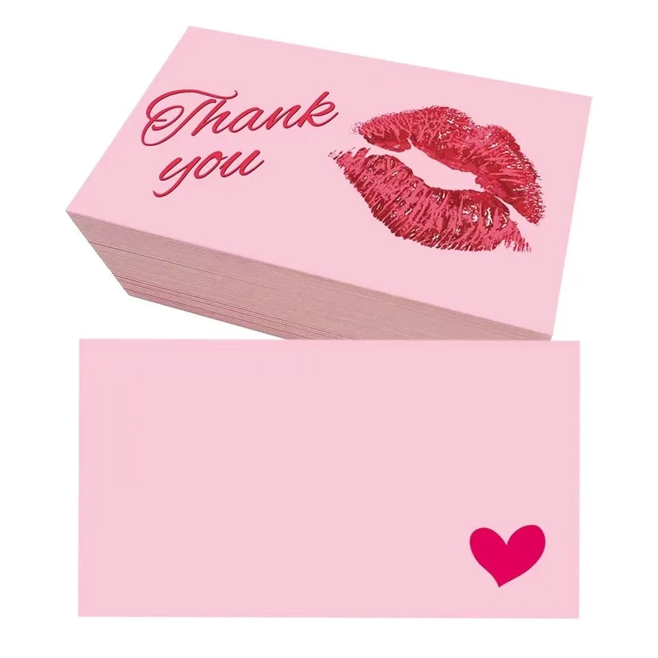 Kiss thank you card