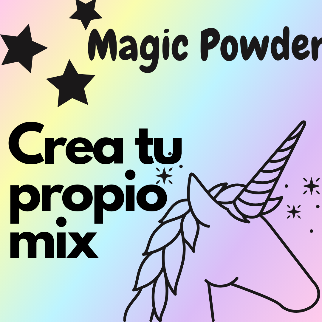 Magic Powder - Crea tu propio mix o selecciona el color que deseas- Confetti Exclusivo