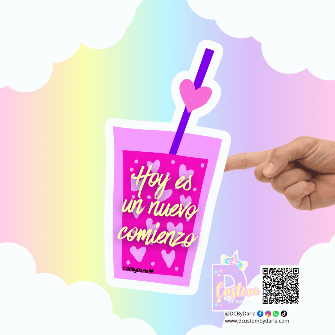 Hoy es un nuevo comienzo  - Sticker -Deslumbra Collection