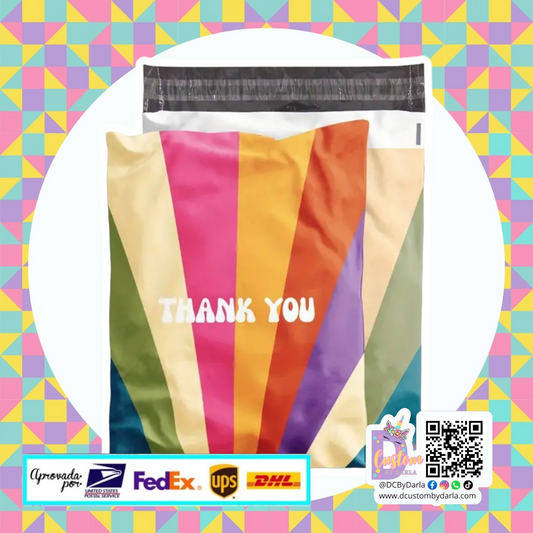 Thank you colorful stela 10x13in