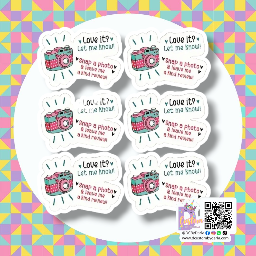 Let it know 1.5in sticker (12pcs)