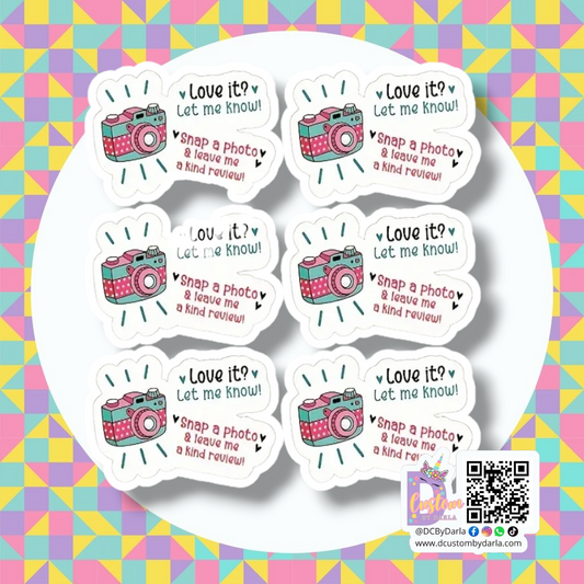 Let it know 1.5in sticker (12pcs)