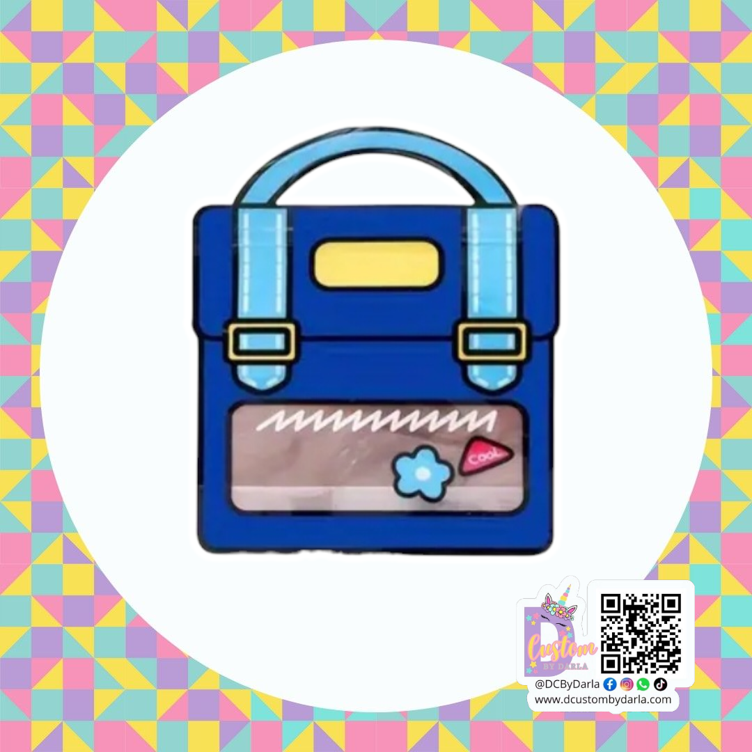 Cartoon Purse ziplock 8.3x7.1in aprox (colores a escoger)