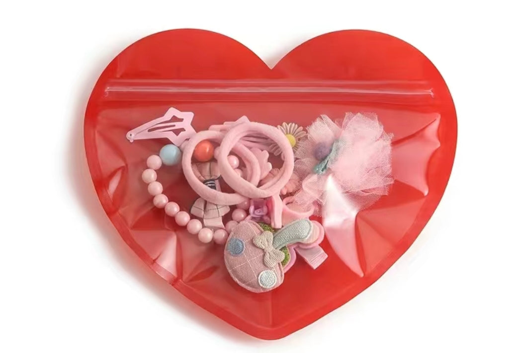 Corazon rojo Ziplock  5x6in