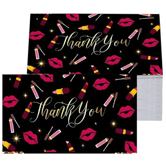 Make up thank you card