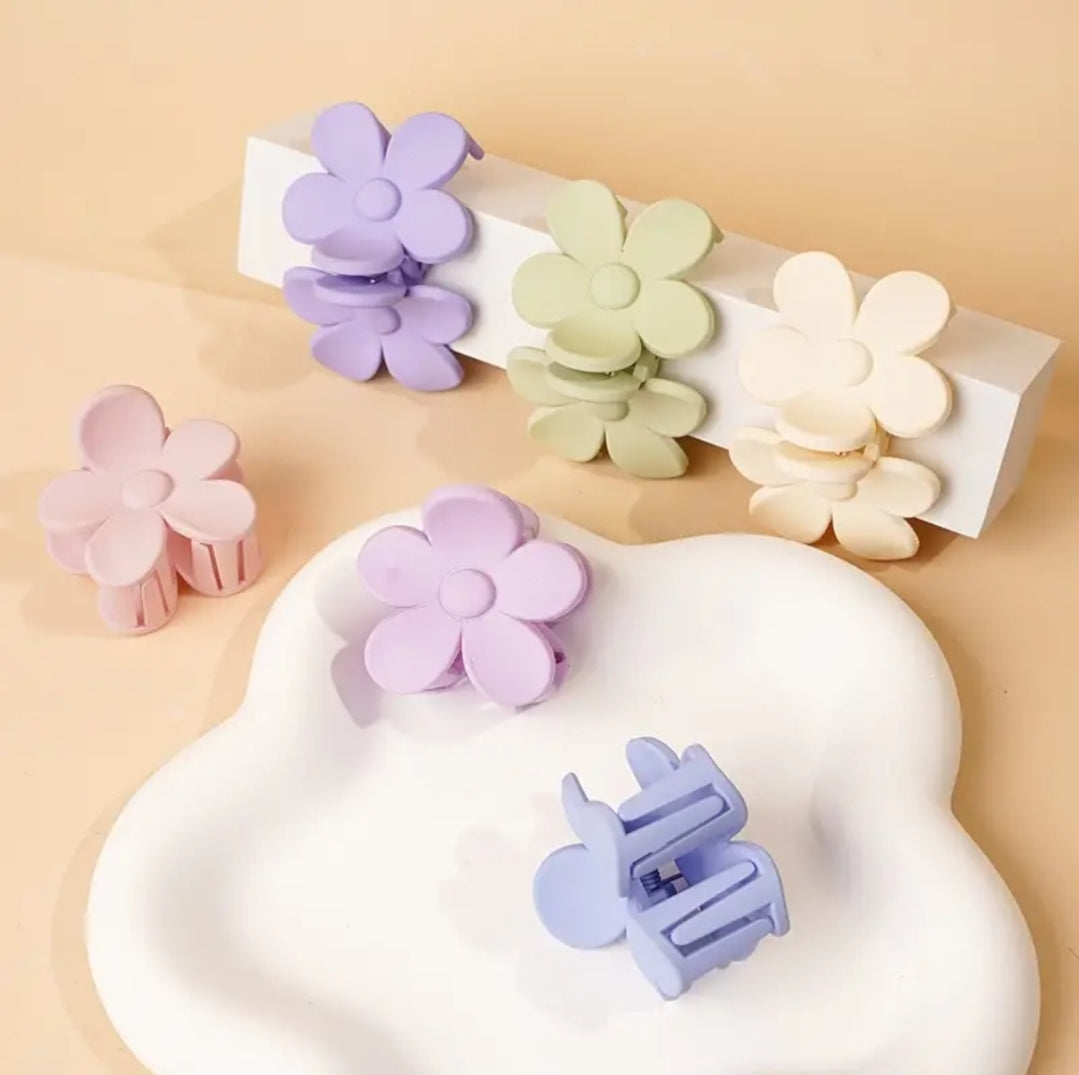 Flower hair clip (6 piezas)