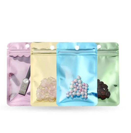 Metalic mix Ziplock holograficas 4x6in (20 pcs)