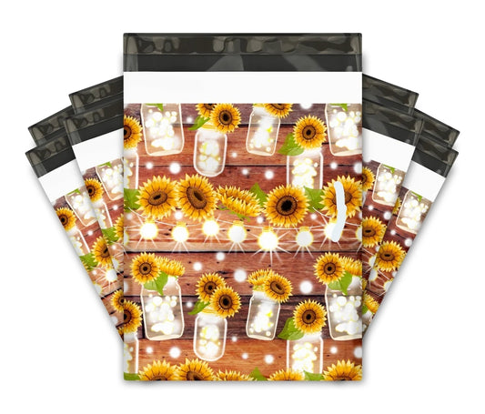 Sunflower Mason Jars  10x13in