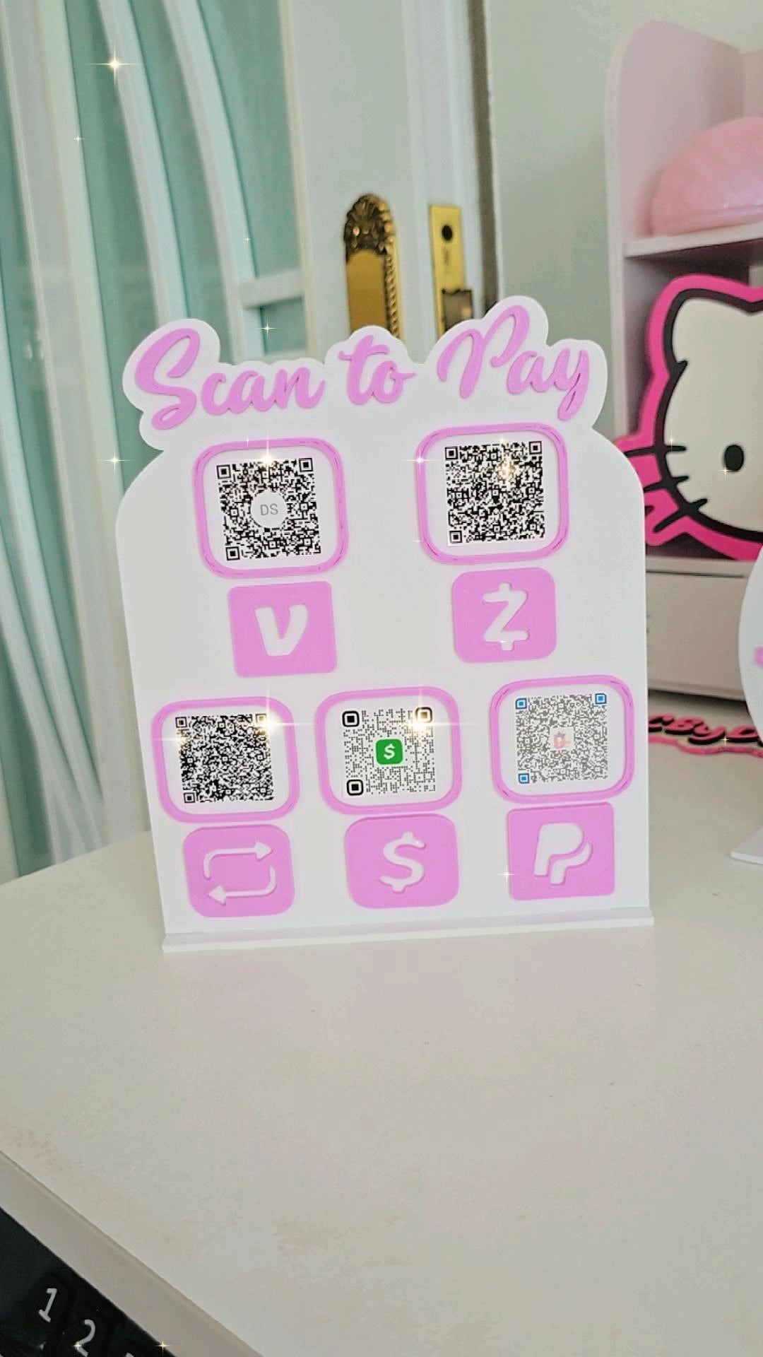 Scan to pay Display