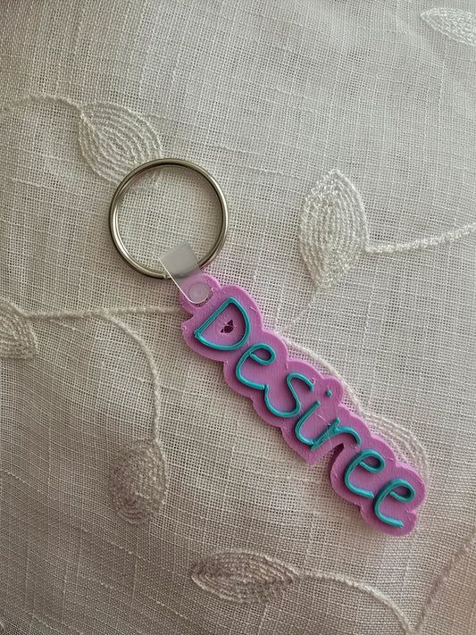 NFC 3D name keychain