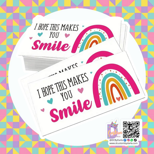 Rainbow smile card