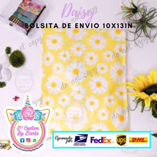 Daisy yellow 10x13in