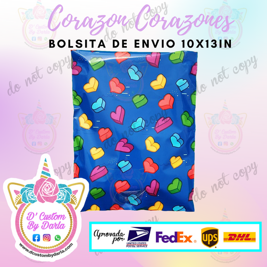 Paquete de 100 bolsas de envio 10x13in)