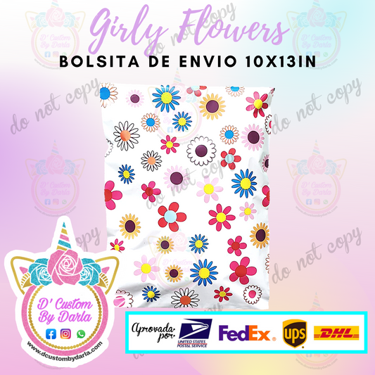 Girly Flowers 10x13in