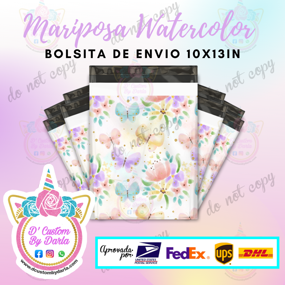 Mariposa watercolor 10x13in